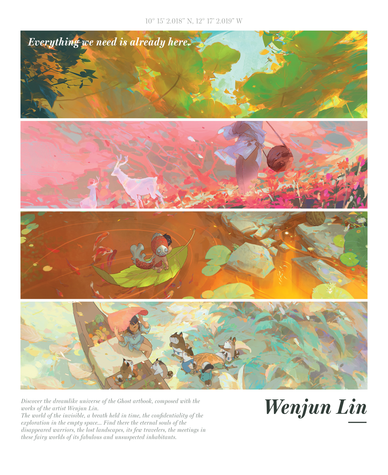 Poster design of Wenjun Lin's artwork